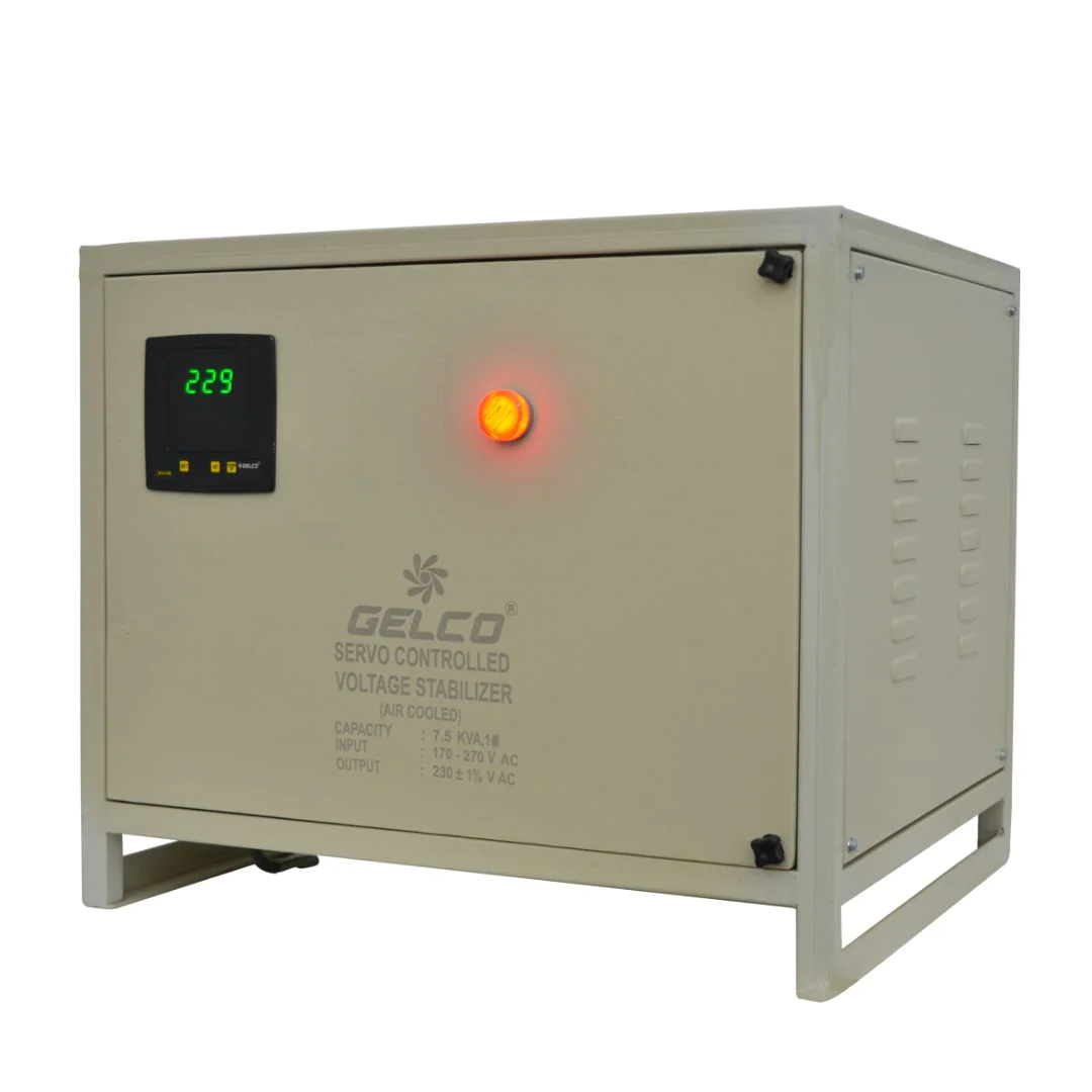 Servo stabilizer for Vadodara, India, safeguarding electronics from voltage fluctuations. Protects TVs, computers, refrigerators, and more. Reliable performance, efficient voltage correction. Shop online for best deals.