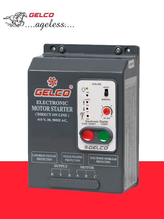 3-Phase Electronic Starter for Complete Motor/Appliances Protection